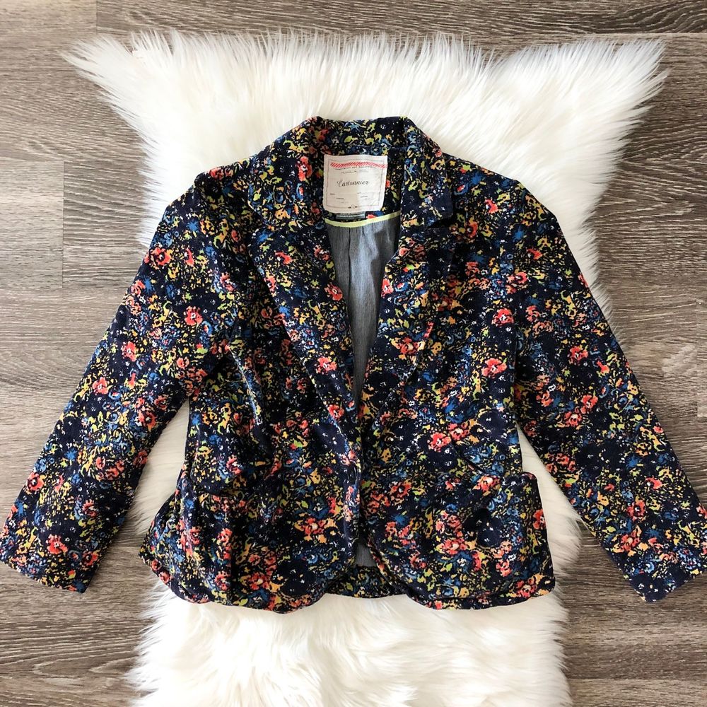 Cartonnier Dust Garden Floral Corduroy Blazer
